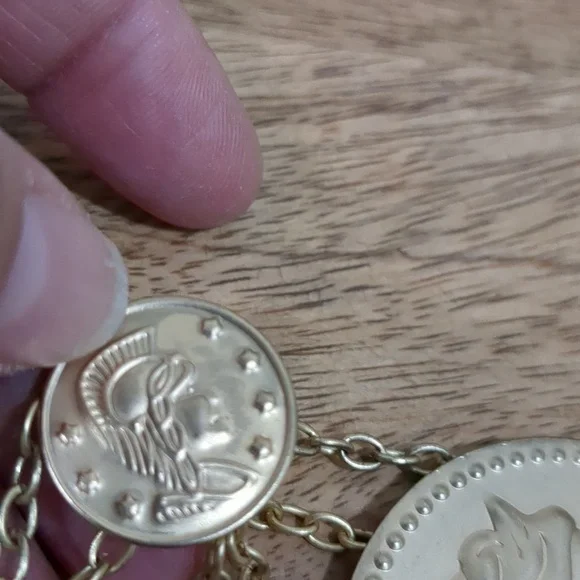 Greek Coins Multilayer Chains Bracelet - Picture 10 of 13